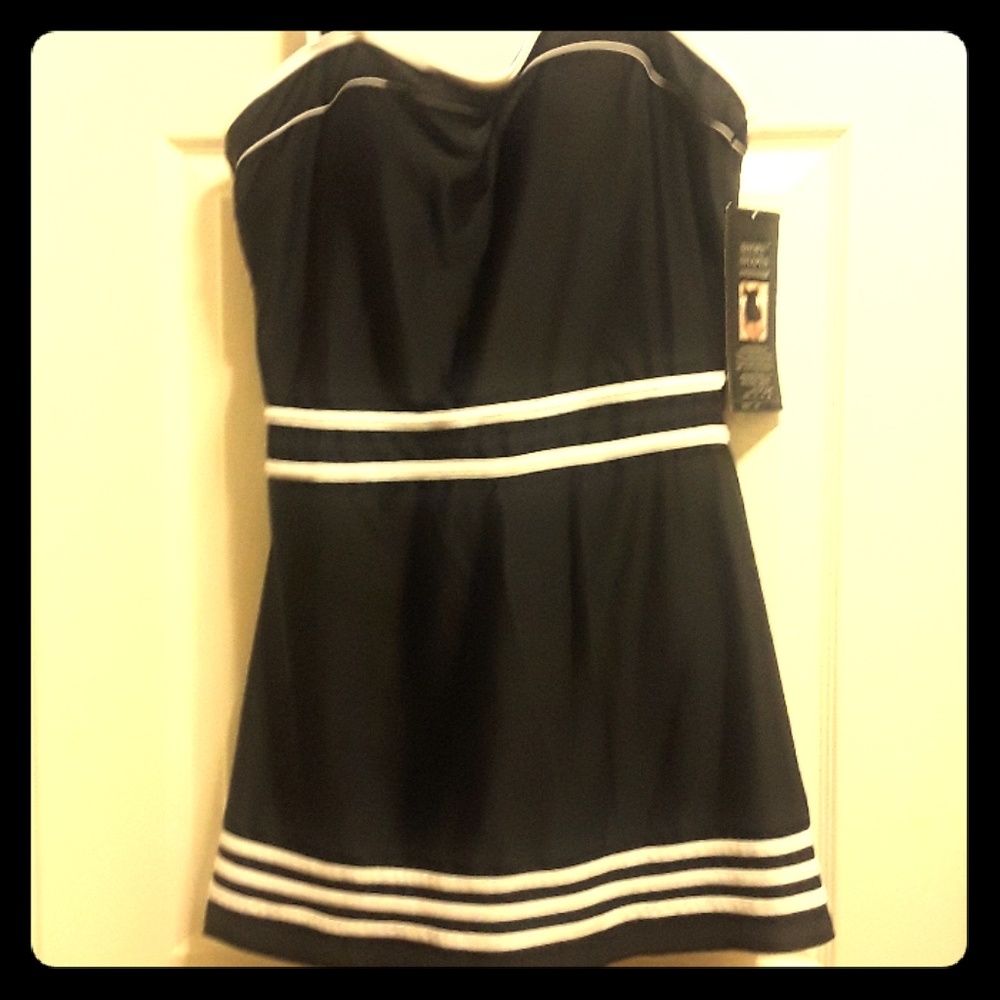 Retro style swim suite